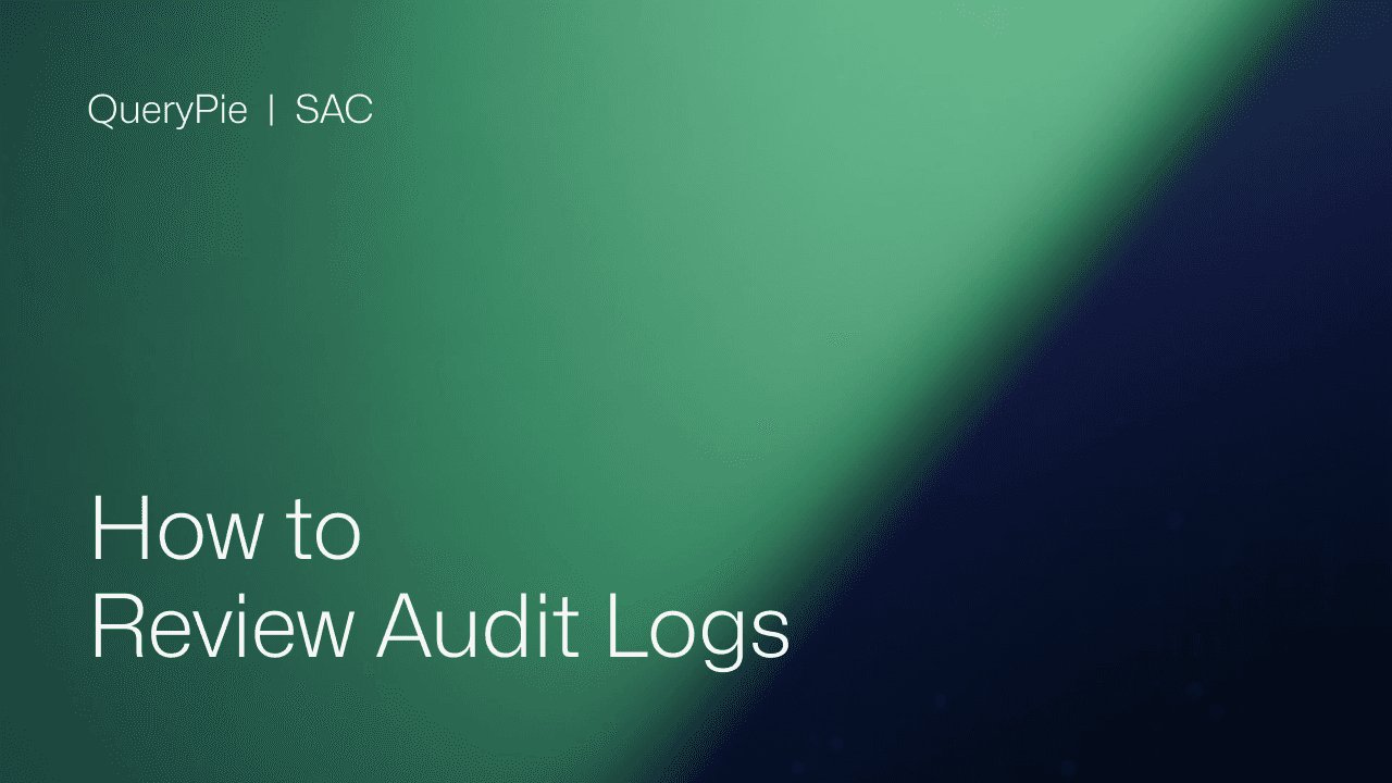 How to Review Audit Logs