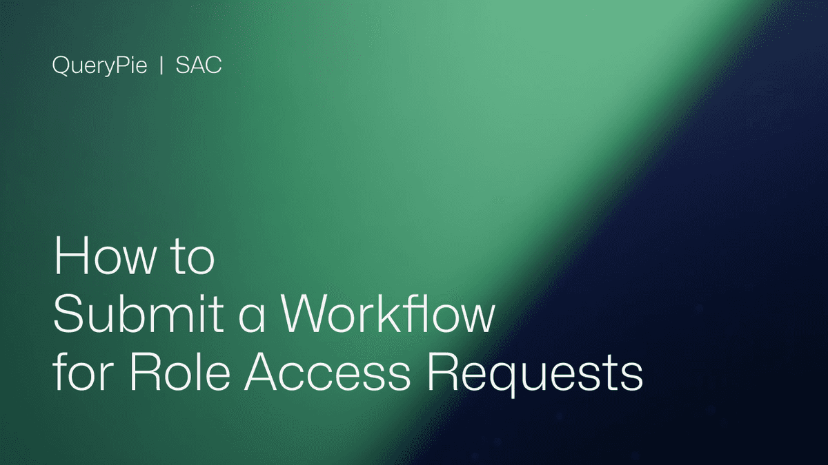 How to Submit a Workflow for Role Access Request